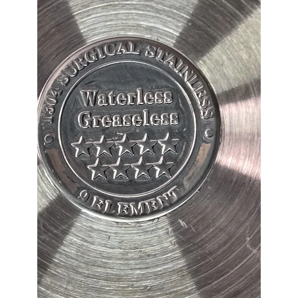 T304 Surgical Stainless Waterless Greaseless 11.5”Saute Pan
